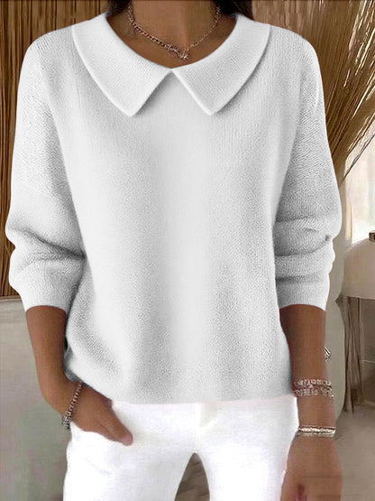 New Women's Loose Casual Solid Color Long Sleeve
