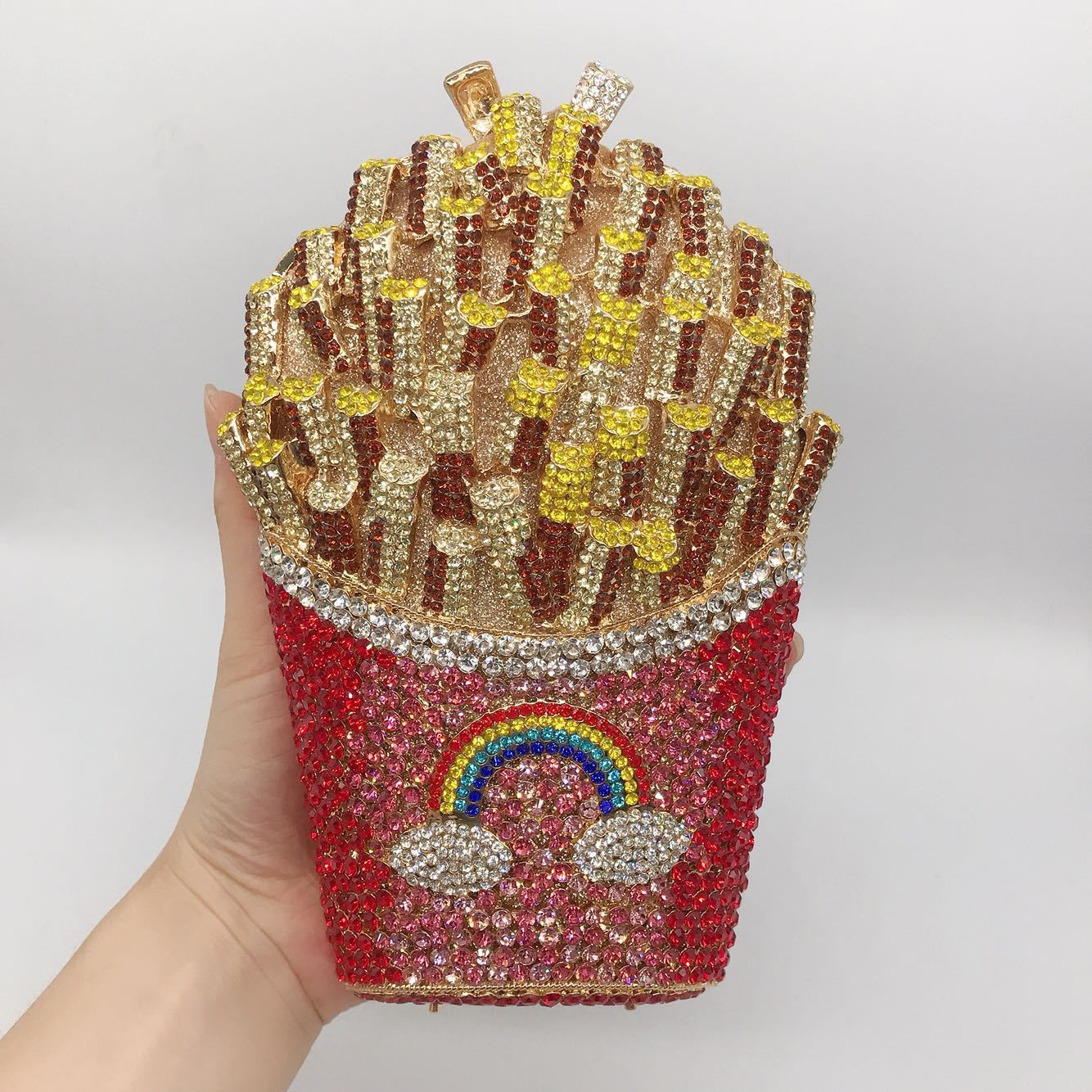 FrenchFrench fries diamond wisp empty metal bag