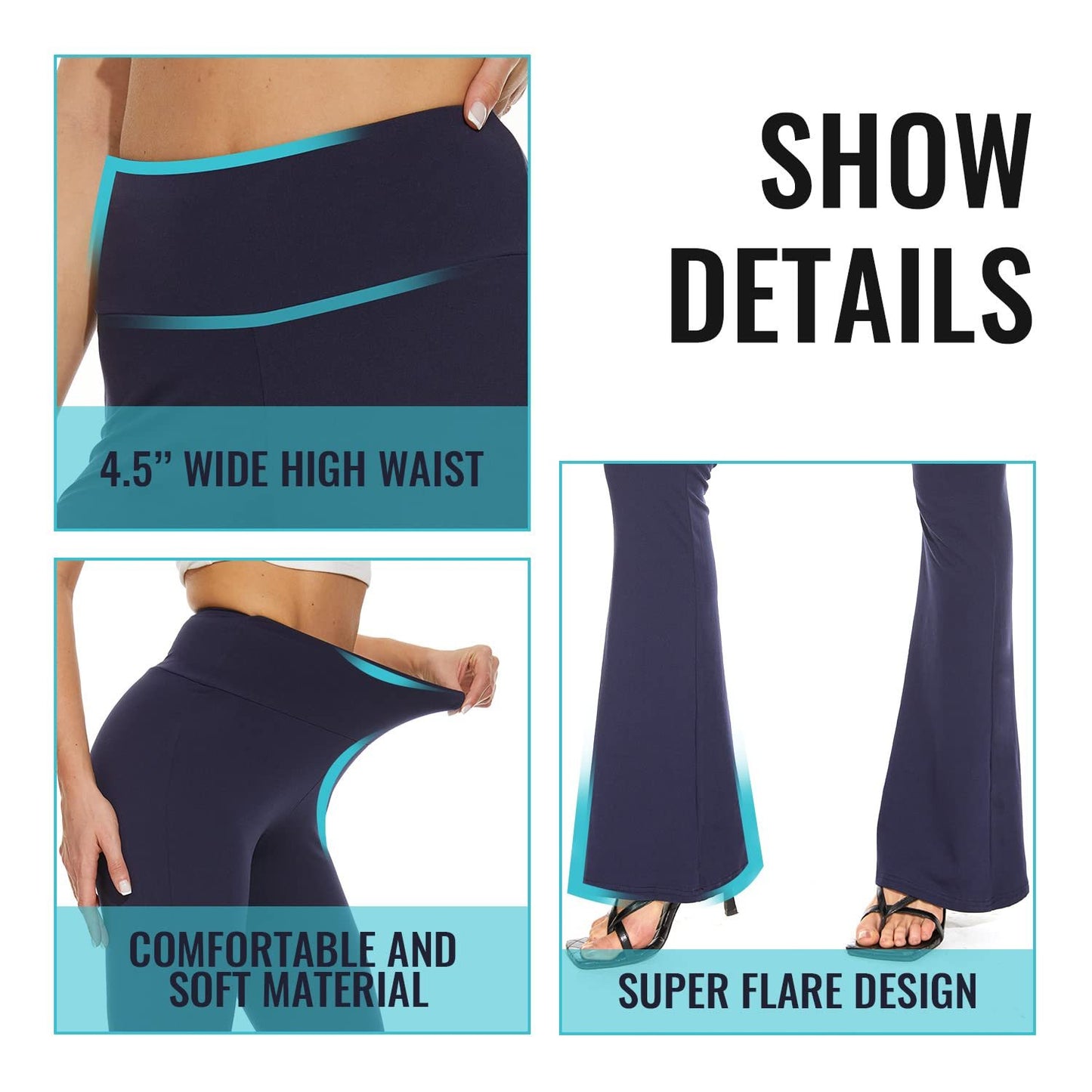 Flared Pants - Cropped High-waisted Printed Ethnic Style 2-piece