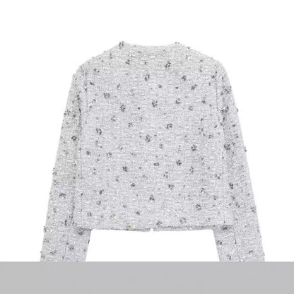 Women's Wear High Quality Sequined Casual Coat