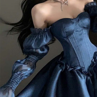 Women's Fashionable Temperament One-shoulder Dress