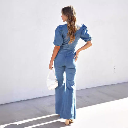 Women's Cowboy Siamese Wide Leg Trousers