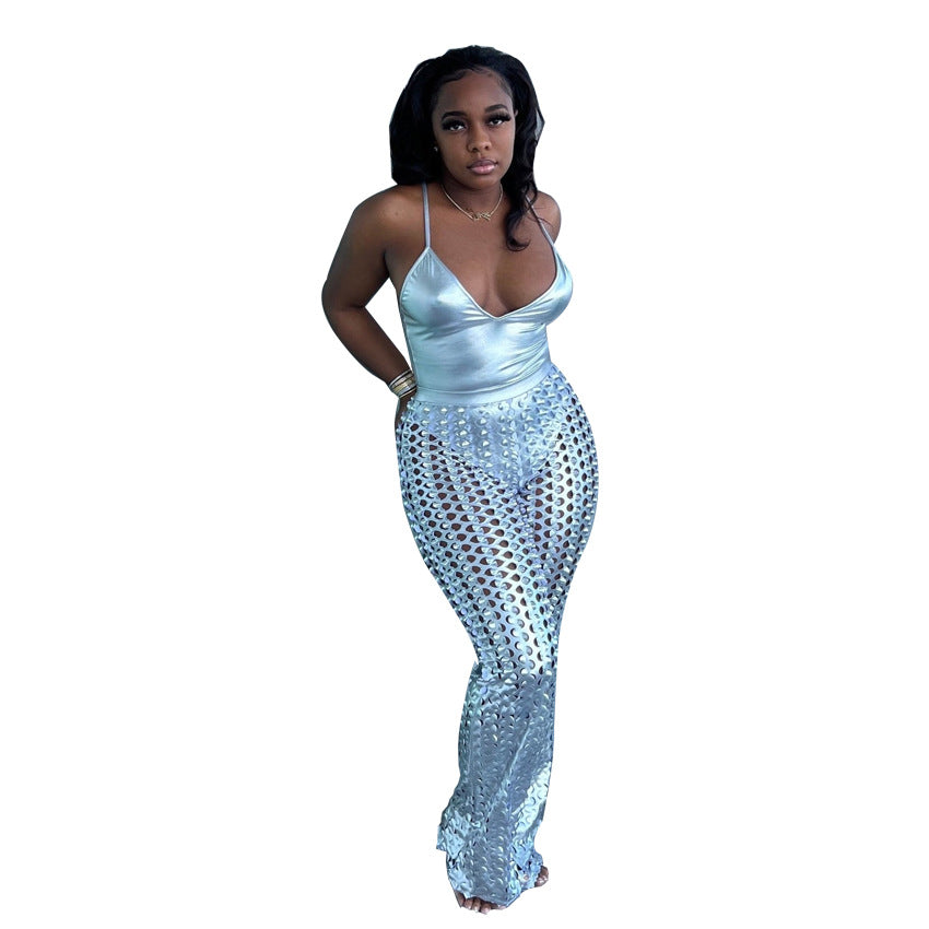 Fashion Bronzing Suit Wish Hot Sale Jumpsuit