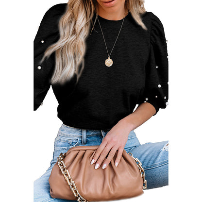 Commuter Round Neck Half Sleeve Shirt Women