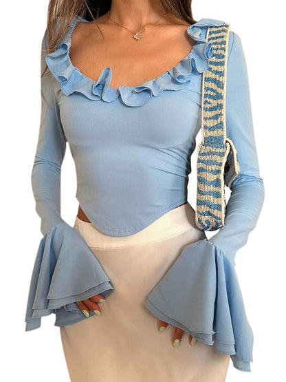 Fashion Women's Wear Tied Top T-shirt For Women