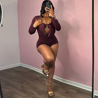 Spring And Summer New Personality Street Sexy Slim Fit Slimming Jumpsuit