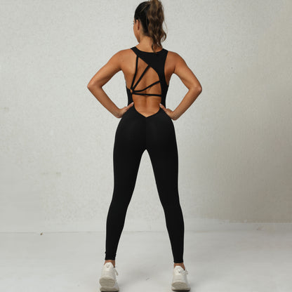 Women's One-piece Yoga Sleeveless Jumpsuit