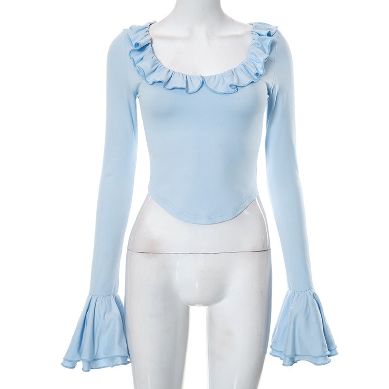 Fashion Women's Wear Tied Top T-shirt For Women