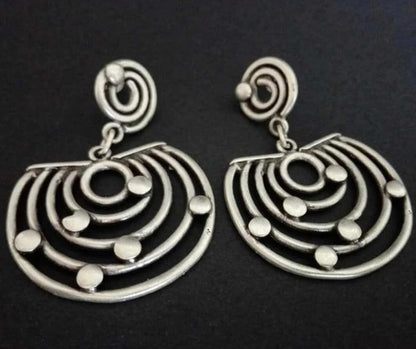 Hollow Spiral Bohemian Retro Metal Alloy Earrings