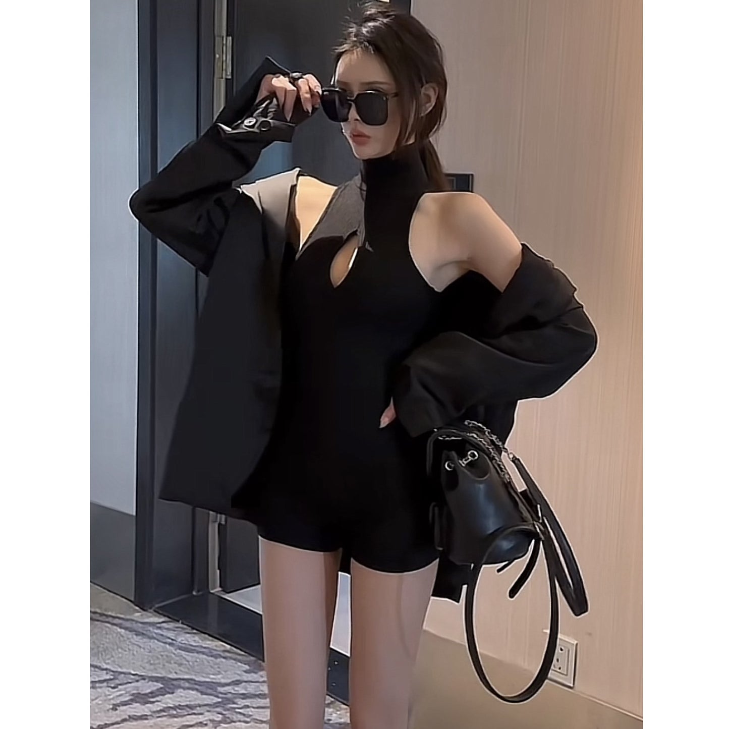 Pure Desire Chic American Design Jumpsuit Female Hot Girl Irregular