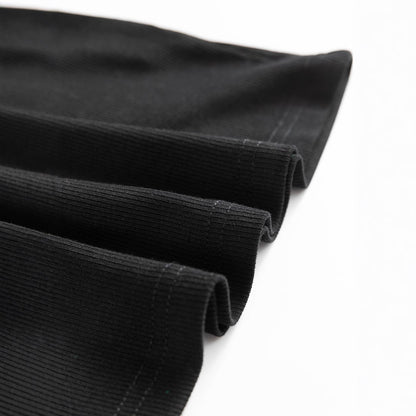 Pullover Women's Mesh Stitching Ruffle Cotton Short Sleeve Solid Color T-shirt