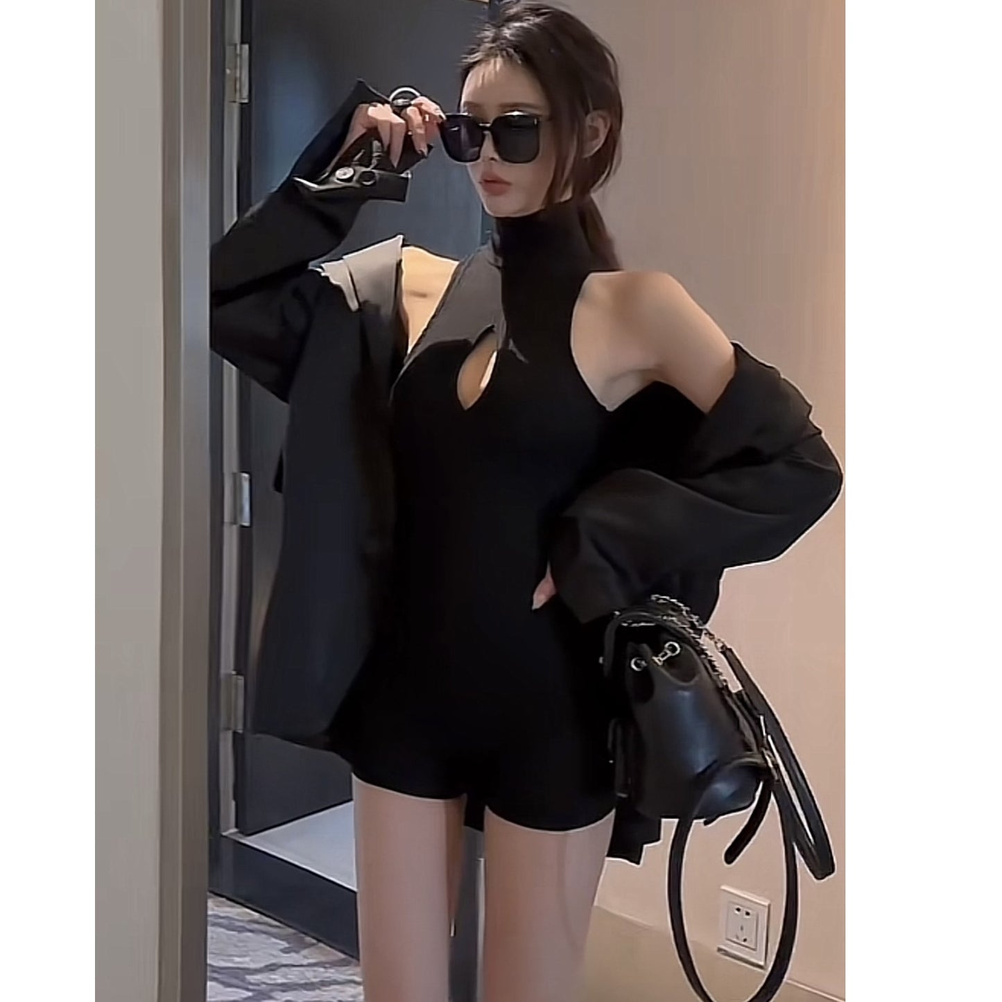 Pure Desire Chic American Design Jumpsuit Female Hot Girl Irregular