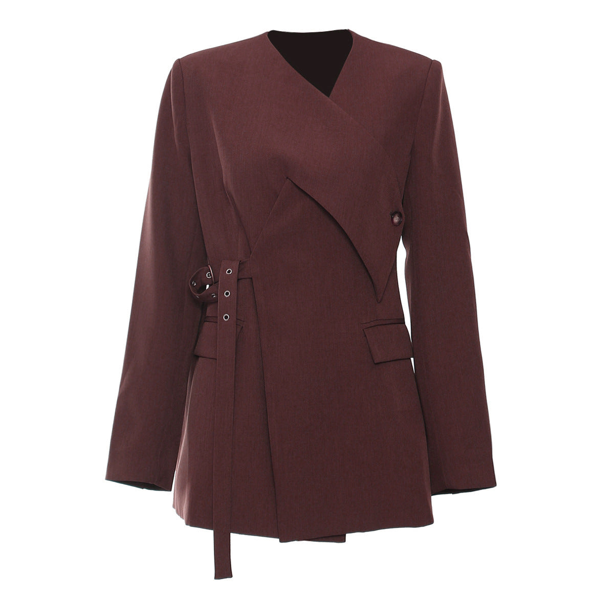 Irregular Cutting Heavy Industry Corns Waist-tight Suit Jacket