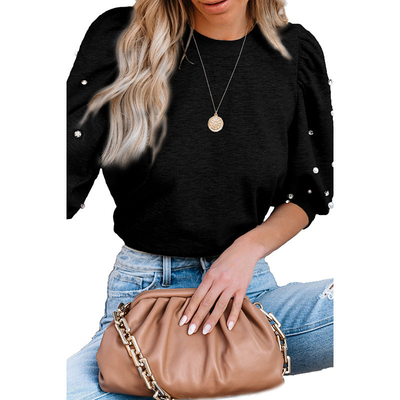 Commuter Round Neck Half Sleeve Shirt Women