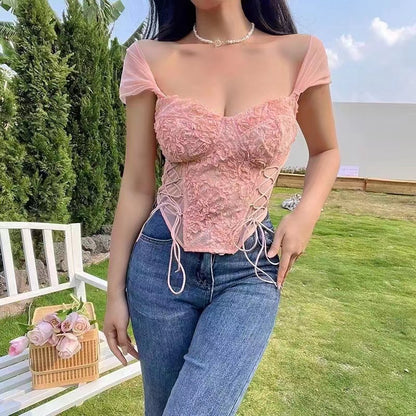 Lace Tube Top Underwear Spaghetti-strap Slip Female Outer Wear Short