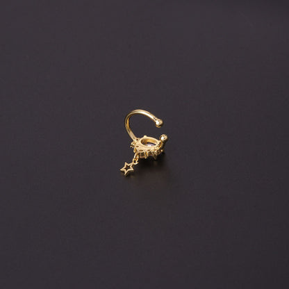 Bow Feather Fashion Zircon Ear Cuffs Simple Temperament