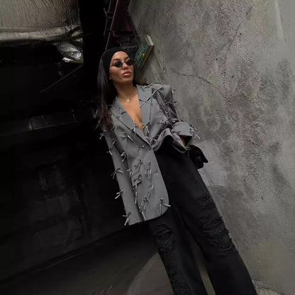 Women's Loose-fit Suit Jacket