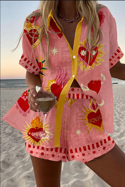 Personalized Gorgeous Digital Printing Casual Suit Women