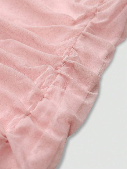 Elegant Solid-Colored Ribbon Wedding & Party Dress