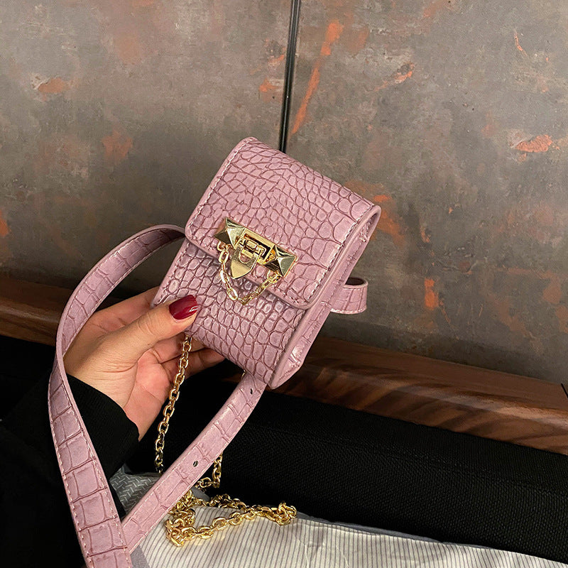 New Korean Style Stone Pattern Niche Design Messenger Bag