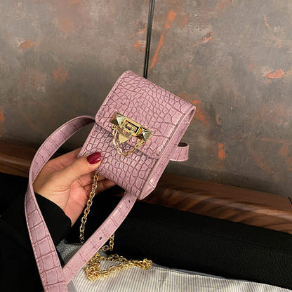 New Korean Style Stone Pattern Niche Design Messenger Bag