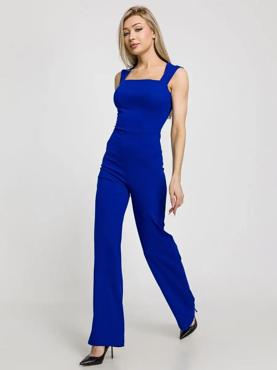 High Waist Wide Leg One-piece Trousers