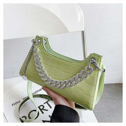 Gradient Color Underarm Temperament Wild Chain Bag