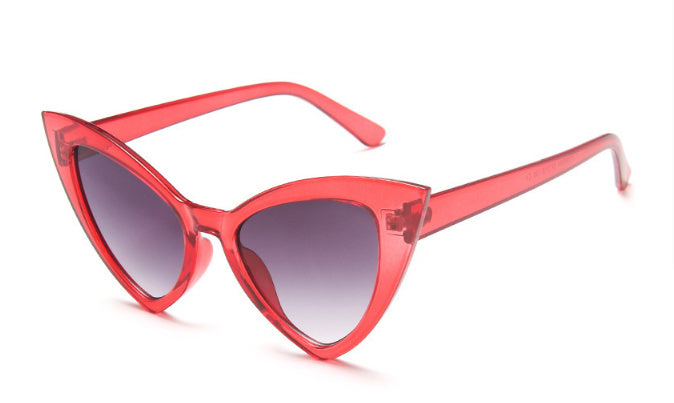 Women's Personalized Cat Eye Sunglasses Large Frame Vintage Sunglasses Sexy Catwalk Glasses