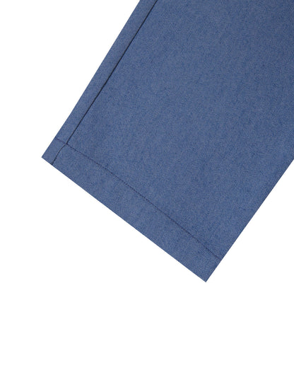 Men's Slim Button Trousers Fashion Solid Office Versatile Long Pencil Pants