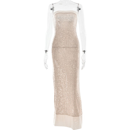 Women's Evening Dress Elegant Bandeau Slim-fit