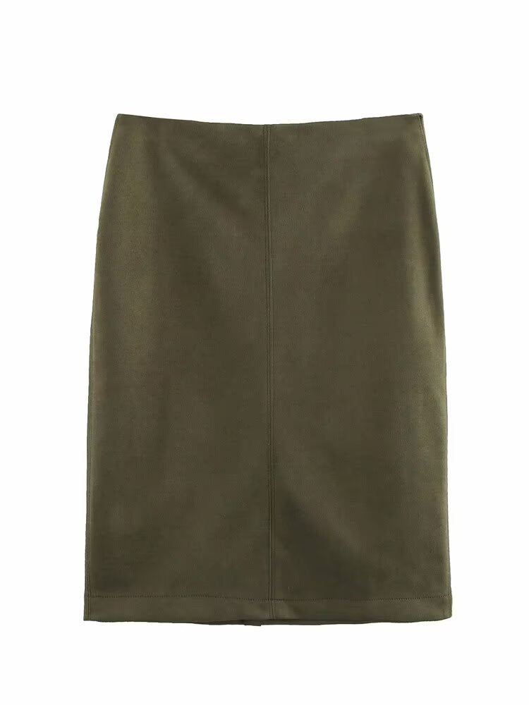 Women's European And American Style French Suede Texture Effect Coat