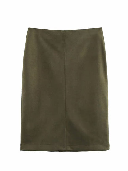 Women's European And American Style French Suede Texture Effect Coat