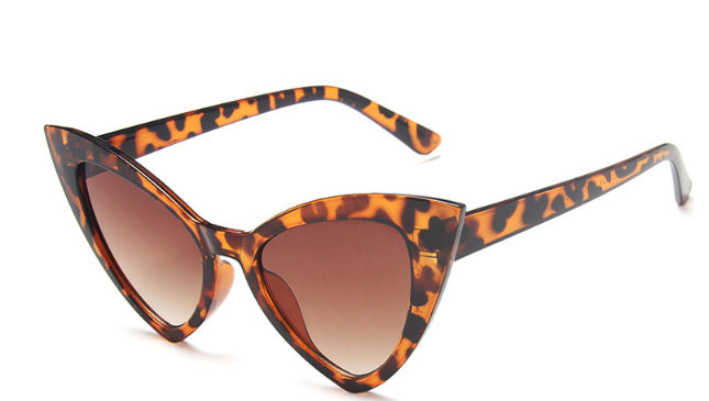 Women's Personalized Cat Eye Sunglasses Large Frame Vintage Sunglasses Sexy Catwalk Glasses