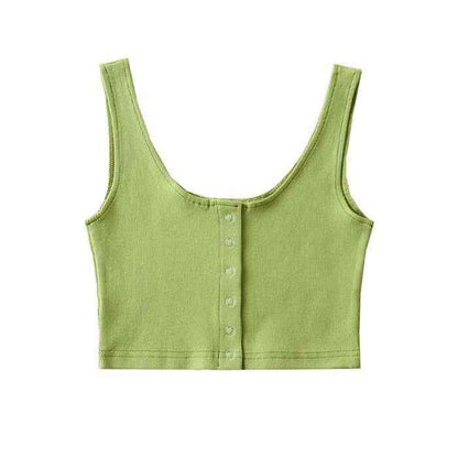 Threaded Elastic Vest Women's Top