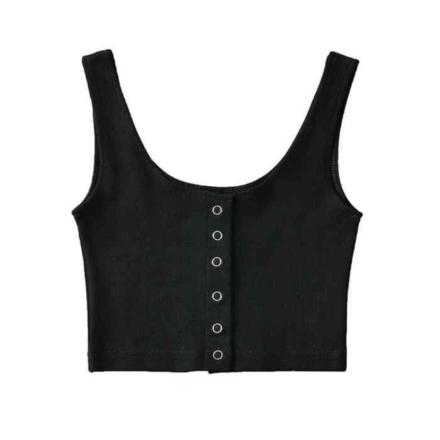 Threaded Elastic Vest Women's Top