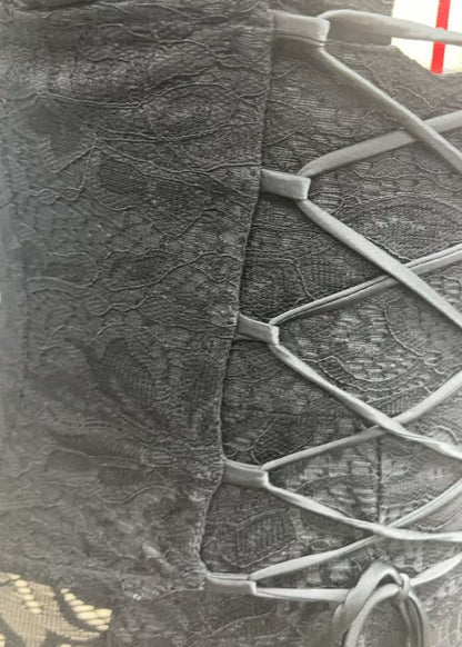 New Temperament Halter Black V-neck One-piece Trousers For Women