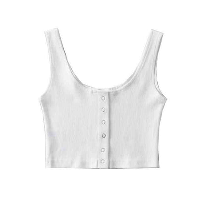 Threaded Elastic Vest Women's Top