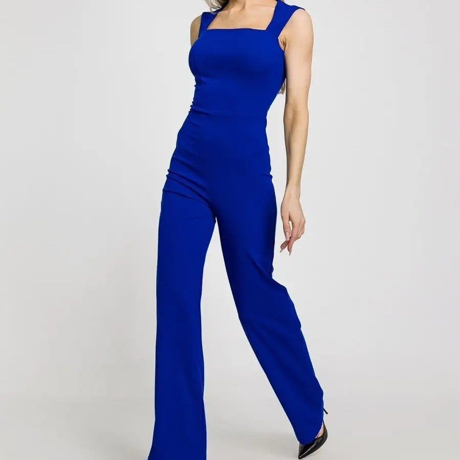 High Waist Wide Leg One-piece Trousers